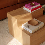 Align Coffee Table, Tiered, Oak