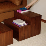 Align Coffee Table, Tiered, Walnut