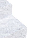 Align Coffee Table, Tiered, Carrara Marble