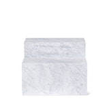 Align Coffee Table, Tiered, Carrara Marble