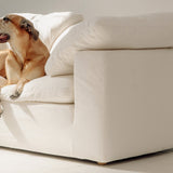 Movie Night™ Corner Chair, Large, Cream Linen (Left or Right)