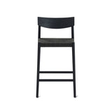 Dinner Guest Counter Stool, Black Oak/ Black Papercord Seat