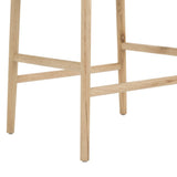 Dinner Guest Counter Stool, White Oak/ Natural Papercord Seat