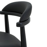 Count On Me Counter Stool, Black Oak, Black Seat