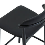 Count On Me Counter Stool, Black Oak, Black Seat