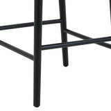 Count On Me Counter Stool, Black Oak, Black Seat