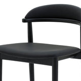 Count On Me Counter Stool, Black Oak, Black Seat