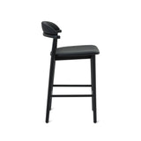 Count On Me Counter Stool, Black Oak, Black Seat