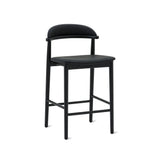 Count On Me Counter Stool, Black Oak, Black Seat