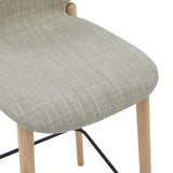 Dine In Counter Stool, Oak/Taupe