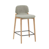 Dine In Counter Stool, Oak/Taupe