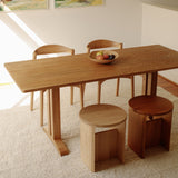 Flight Dining Table, Seats 6-8, Brushed Oak
