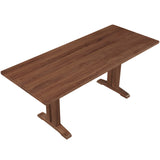 Flight Dining Table, Seats 6-8, Brushed American Walnut