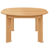 Frame Round Extendable Dining Table, Seats 4-8, Oak