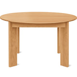 Frame Round Extendable Dining Table, Seats 4-8, Oak