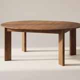 Frame Round Extendable Dining Table, Seats 4-8, American Walnut