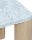 Field Dining Table, Seats 6-8 People, Oak/Carrara Marble