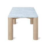 Field Dining Table, Seats 6-8 People, Oak/Carrara Marble