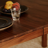 Bridge Extendable Dining Table, Seats 6-12, American Walnut