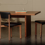 Frame Dining Chair, Walnut, Caviar