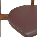 Frame Dining Chair, Walnut, Cocoa
