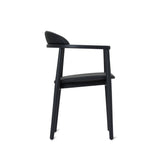 Count On Me Dining Chair, Black Oak, Black Seat