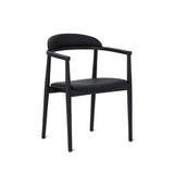 Count On Me Dining Chair, Black Oak, Black Seat