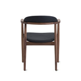 Count On Me Dining Chair, Walnut, Black Seat