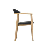 Count On Me Dining Chair, Oak, Black Seat