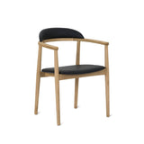 Count On Me Dining Chair, Oak, Black Seat