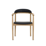 Count On Me Dining Chair, Oak, Black Seat