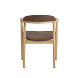 Count On Me Dining Chair, Oak, Brown Seat