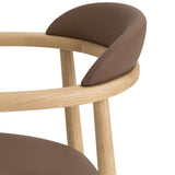 Count On Me Dining Chair, Oak, Brown Seat