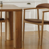 Count On Me Dining Chair, Oak, Brown Seat