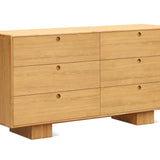 Square Up Double Dresser, Oak