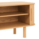 Easy Edge Media Unit All Wood, White Oak