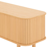 Easy Edge Media Unit All Wood, White Oak