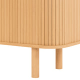 Easy Edge Media Unit All Wood, White Oak