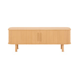 Easy Edge Media Unit All Wood, White Oak