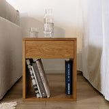 Rest Easy Nightstand With Drawer, Tall, Walnut