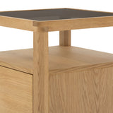 Glimpse Nightstand, White Oak