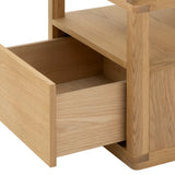 Glimpse Nightstand, White Oak