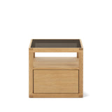 Glimpse Nightstand, White Oak