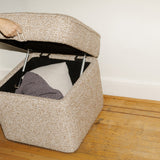 Pod Storage Ottoman, Small, Teddy