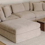 Get Together™ Ottoman, Large, Champagne