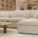 Movie Night™ Ottoman, Large, Newport Stripe