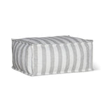 Make Waves Outdoor Ottoman, Brighton Stripe