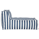 Make Waves Outdoor Chaise, Ocean Stripe