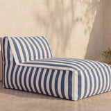 Make Waves Outdoor Chaise, Ocean Stripe