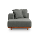 Sunny Days Outdoor Chaise, Left Facing, Pepper